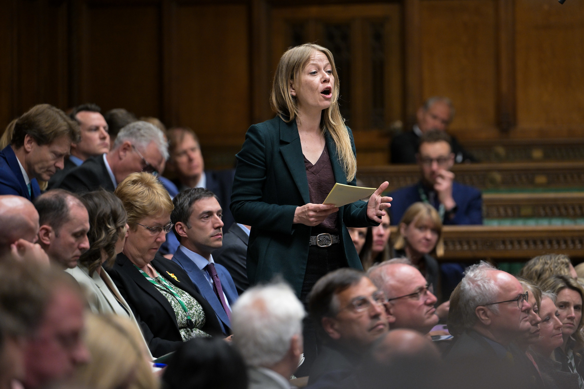 Sian Berry speaking in parliament - copyright House of Commons